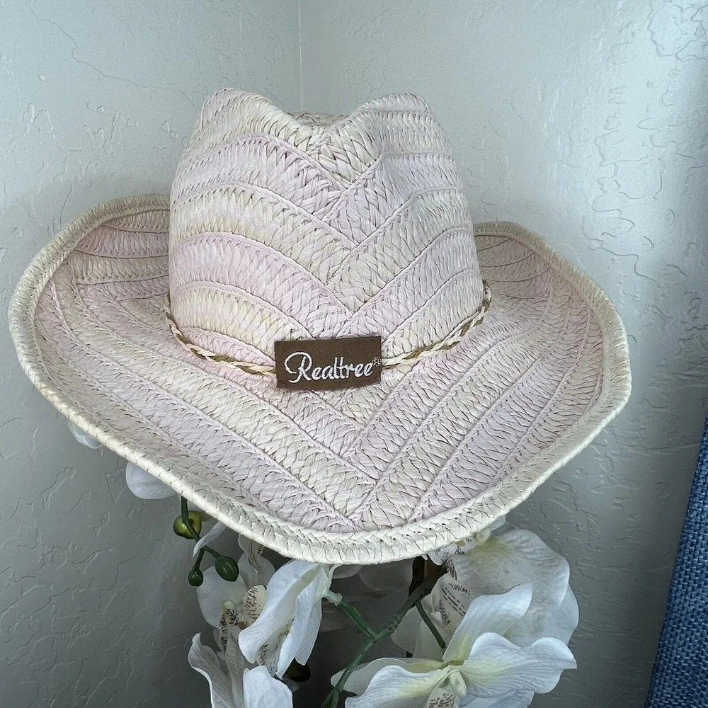 Paramount Outdoors Realtree Cowboy Straw Hat Size OS Western Pink